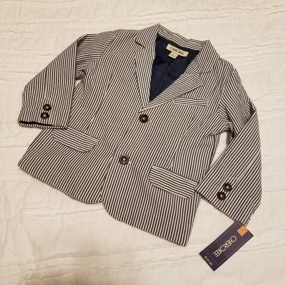 Cherokee Other - Cherokee Seersucker boy blazer jacket